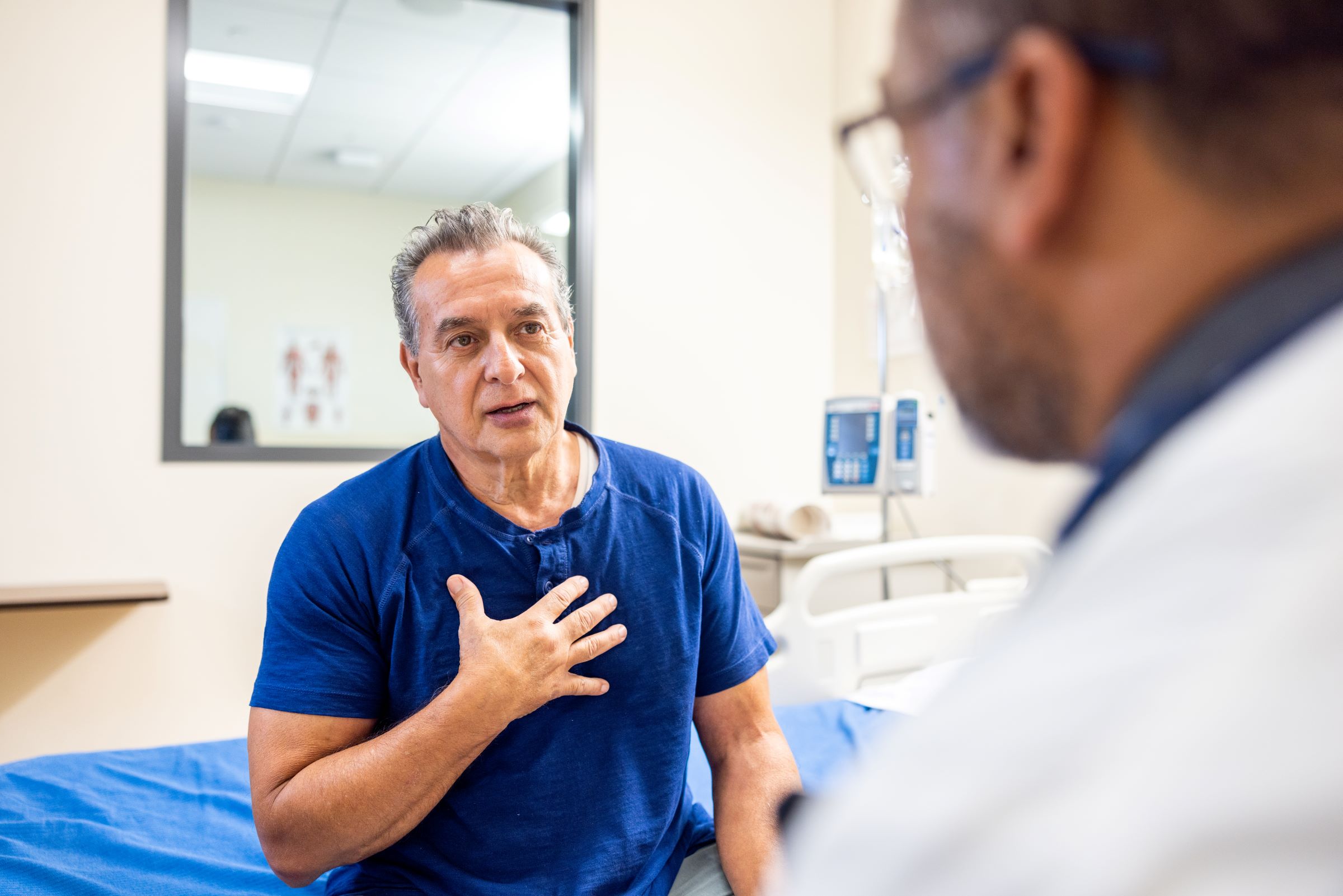 iStock-1511586817 A picture of an older male patient speaking to the doctor